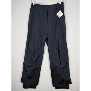 NWT LL Bean Snow Pants Women L Reg Black Teflon Water Resistant OAAF2 Insulated